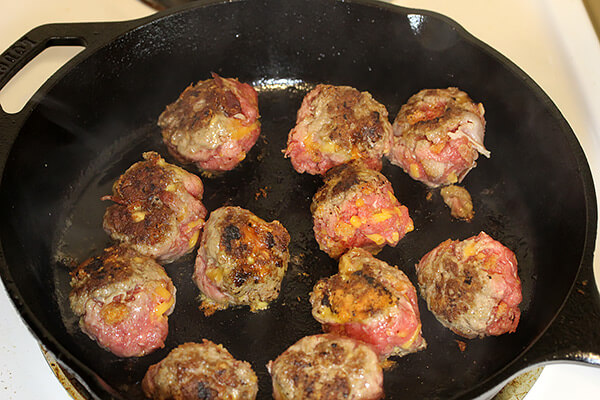 Cheddar and Bacon BBQ Meatballs