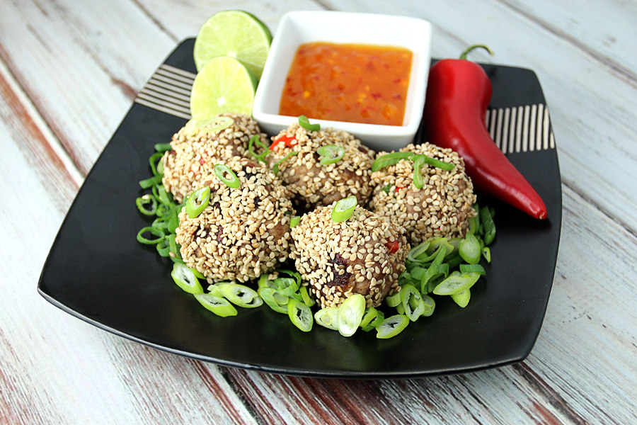 Thai Chili Lime Meatballs - Shared via www.ruled.me