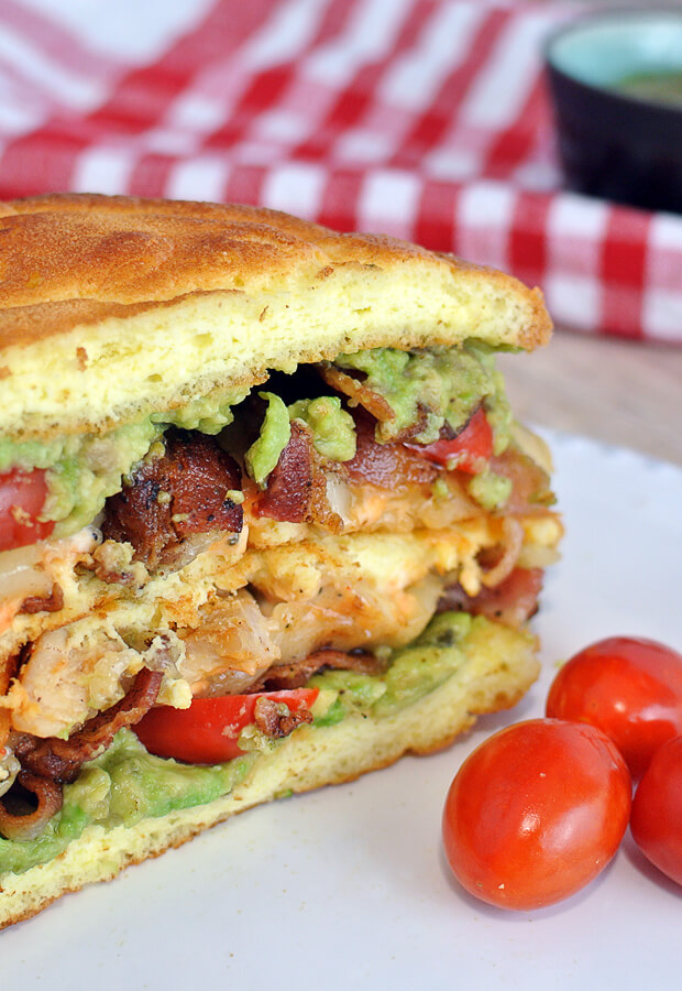 A delicious, healthy, and easy take on a Keto BLT. Bacon, Avocado, and Chicken! Shared via //www.ruled.me/