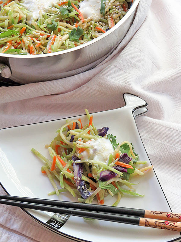 Warm Asian Broccoli Salad