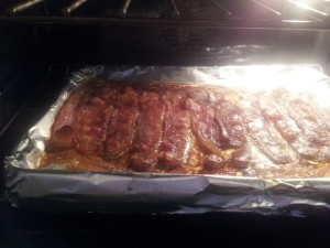 Bacon almost finished