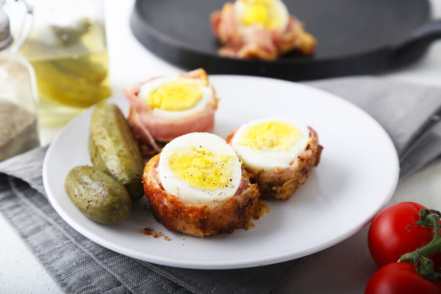 Bacon Wrapped Low Carb Scotch Eggs