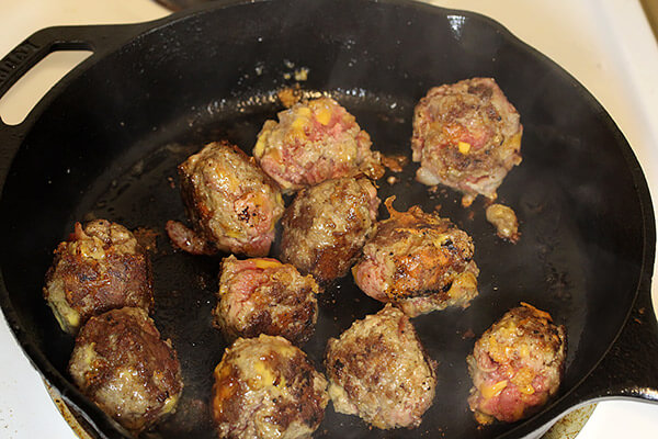 Cheddar and Bacon BBQ Meatballs