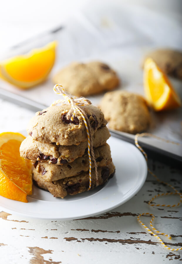 Keto Orange & Chocolate Chunk Cookies