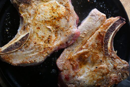 Applewood Seared Pork Chops - Ruled Me