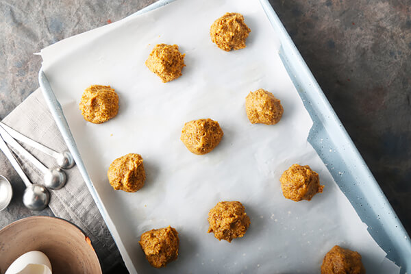 Pumpkin Flax Cookies with Almond Butter Icing