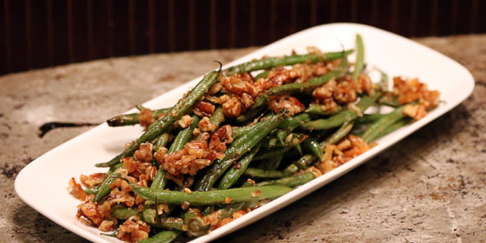 Roasted Pecan Green Beans