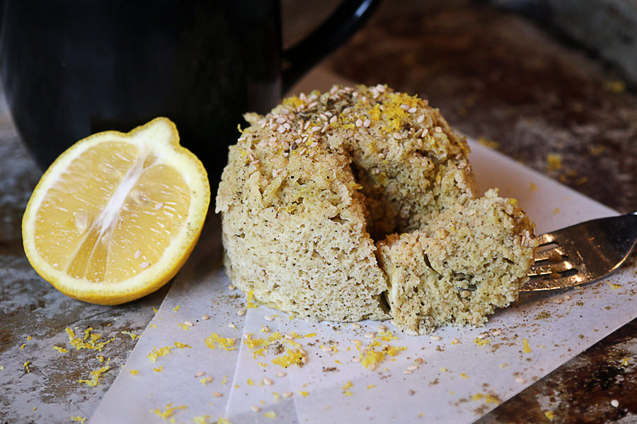 Cumin Sesame Lemon Mug Cake - Shared via www.ruled.me