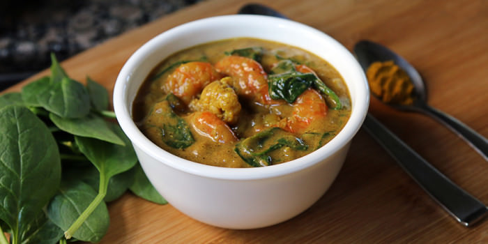 Shrimp and Cauliflower Curry