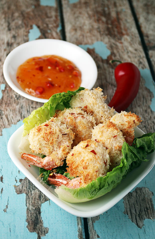 Low Carb Coconut Shrimp | Shared via www.ruled.me
