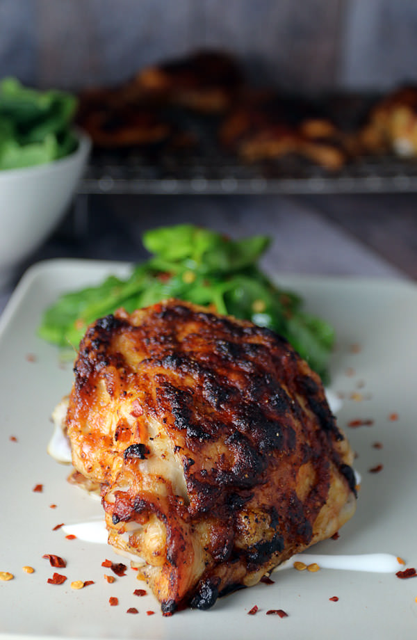 Grab yourself a bite of these Oven "Grilled" Asian Chicken Thighs and see what you've been missing! Shared via www.ruled.me/