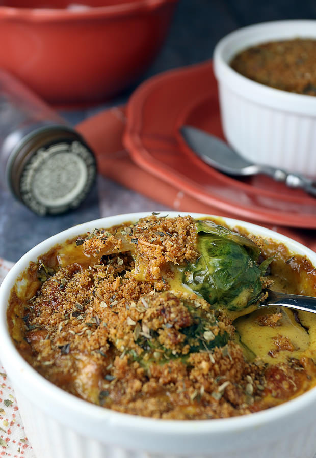 Delicious #Keto Au Gratin Brussels Sprouts | Shared via www.ruled.me/