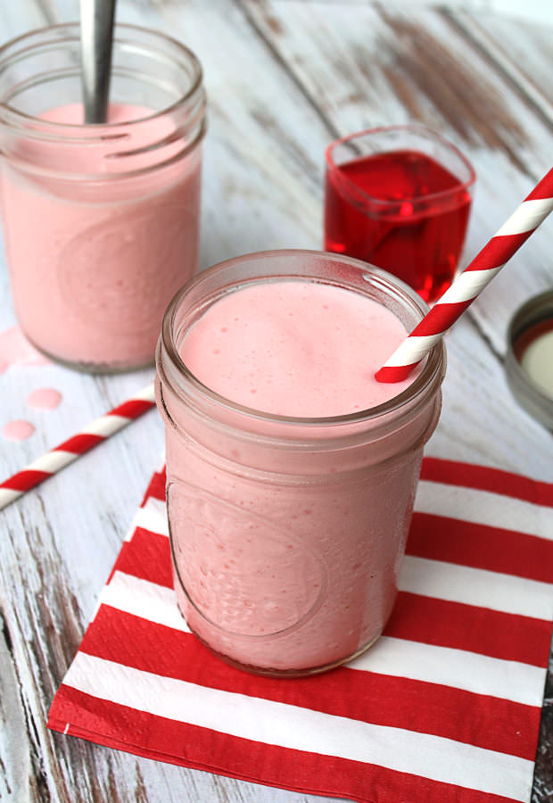 Don't bother with the drive-thru. This McKeto Strawberry Milkshake will keep it healthy! Shared via www.ruled.me/