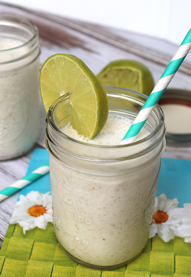 Sit back, relax, and enjoy your last days of summer with this #keto Tropical Smoothie! Shared via www.ruled.me/