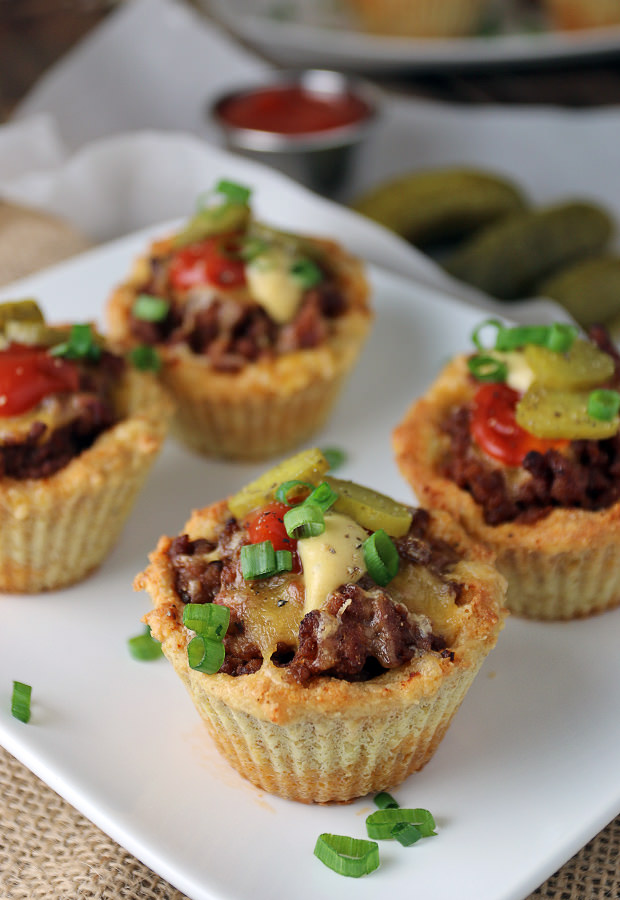 Perfect for the upcoming #superbowl - Keto Cheeseburger Muffins. Shared via www.ruled.me/