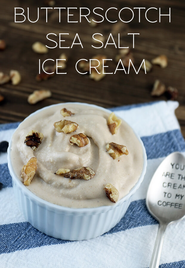 A delicious #keto Butterscotch Sea Salt Ice Cream. Use it as a fat bomb or a decadent dessert! Shared via www.ruled.me/