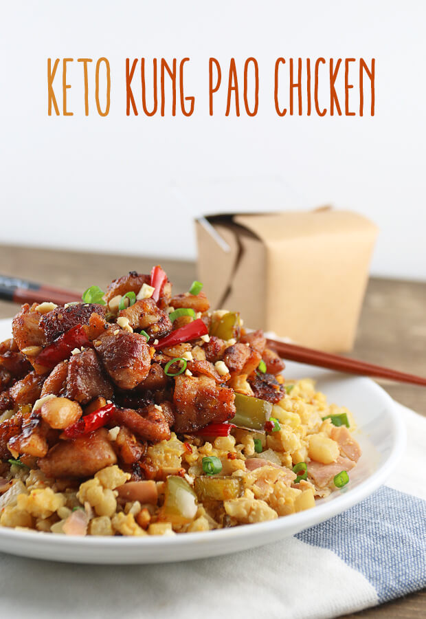 Enjoy this delicious #keto and #lowcarb Kung Pao Chicken recipe. It makes a fantastic replacement for anyone that craves take-out! Shared via //www.ruled.me/