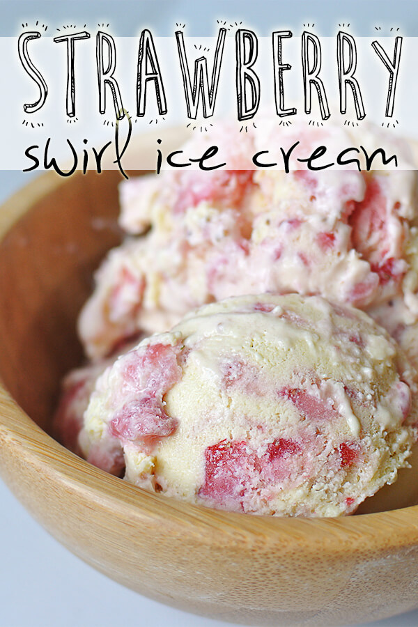 No ice cream maker? No problem! Try this amazing #keto Strawberry Swirl Ice Cream Recipe guest posted from Tasteaholics! Shared via //www.ruled.me/