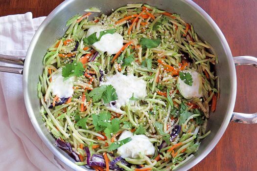 vegan ketogenic diet: Warm Asian Broccoli Salad