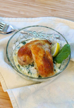 Skillet Browned Chicken With Creamy Greens - Ruled Me