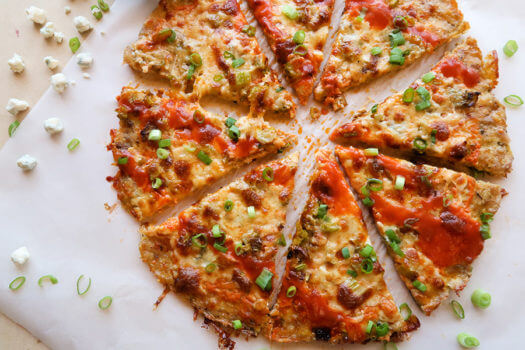 Click to see how to make the Buffalo Chicken Crust Pizza