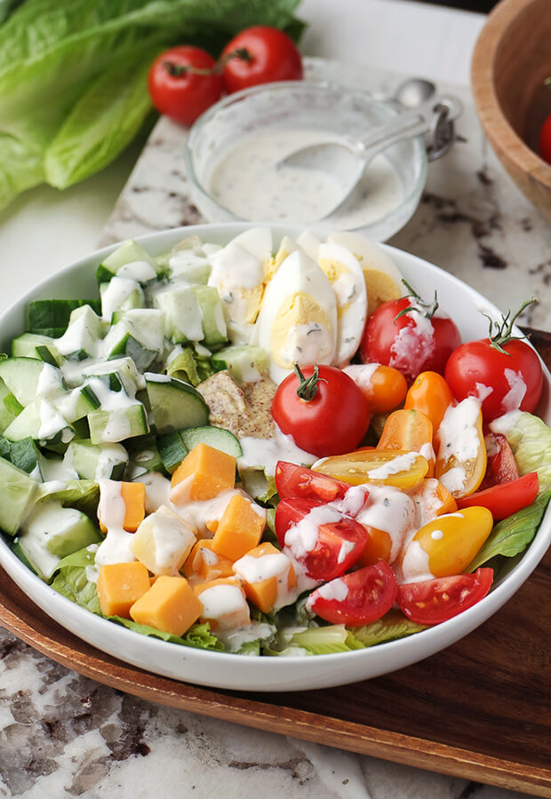 Vegetarian Keto Cobb Salad
