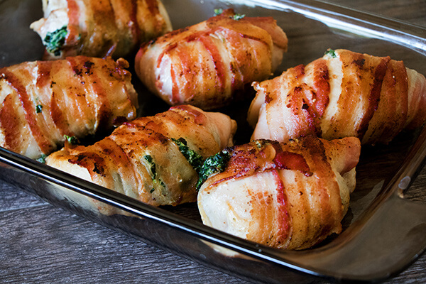 Bacon Wrapped Chicken Bombs