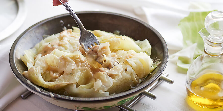 Garlic Butter Braised Cabbage