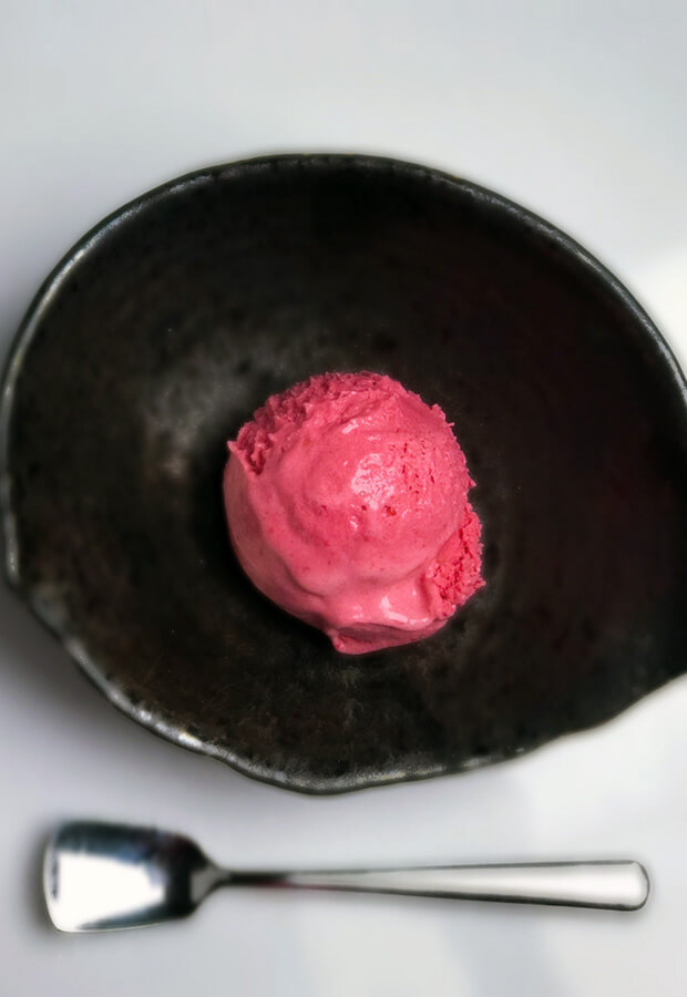 Keto Raspberry Ice Cream