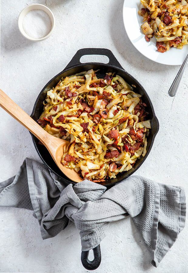 One-Pan Cabbage and Bacon Keto Bowl