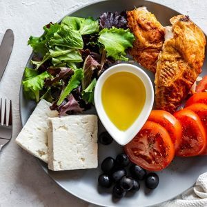 Easy Chicken and Feta Plate