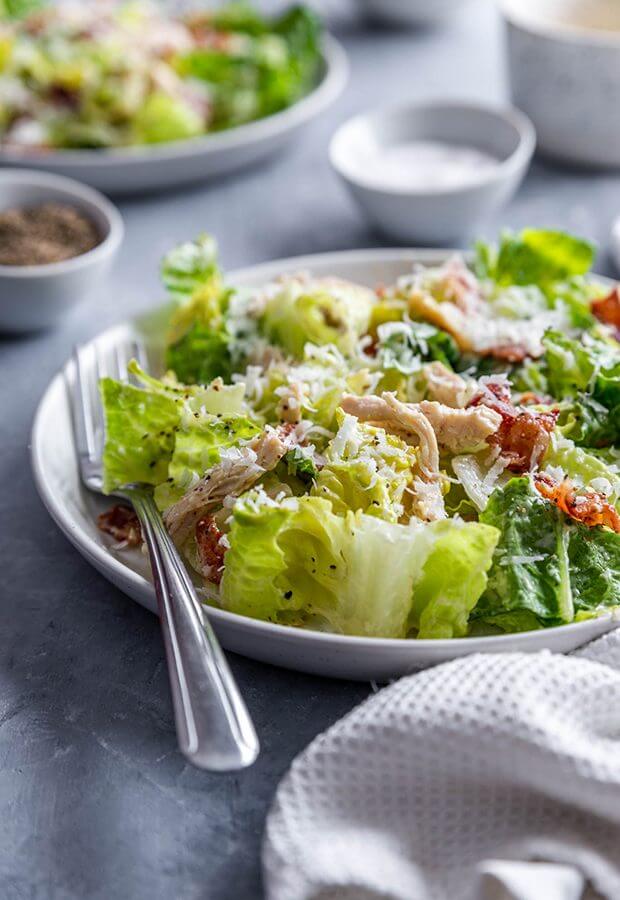Homemade Keto Caesar Salad