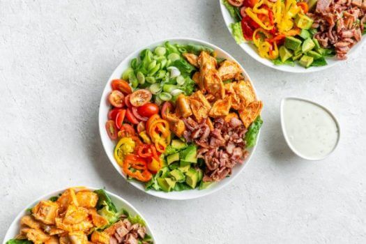 Keto Buffalo Chicken Salad Bowl [Easy Lunch Idea]