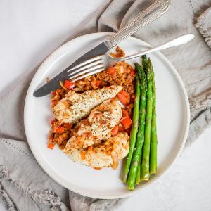 Chicken Chorizo Sheet Pan Meal Featured