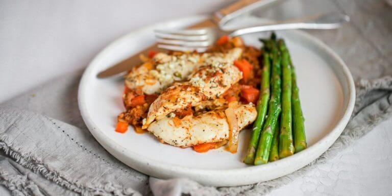 Keto Chicken & Chorizo Sheet Pan Meal - Ruled Me