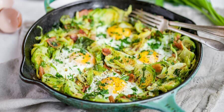 Bacon Egg Brussel Plate Second