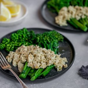 Keto Creamy Tuna with Broccolini Featured