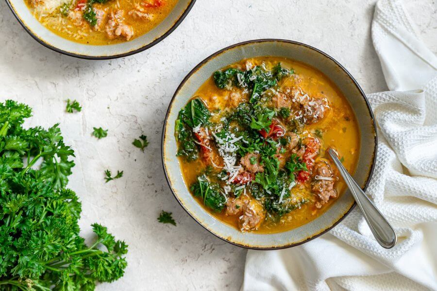 Keto Instant Pot Tuscan Soup Featured
