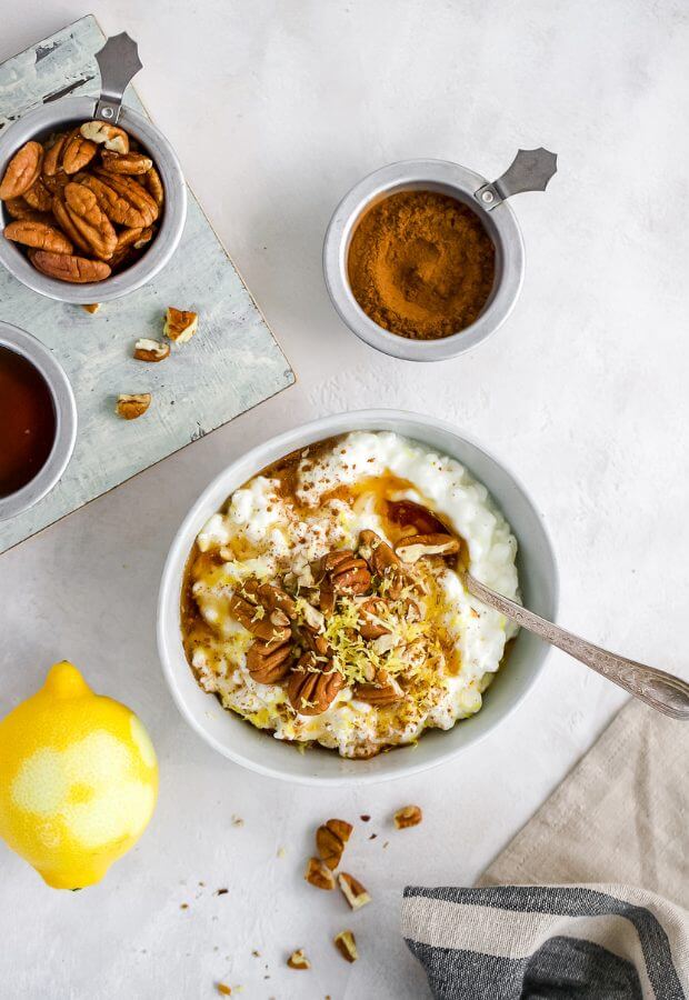 Maple Pecan Cottage Cheese Bowl Long