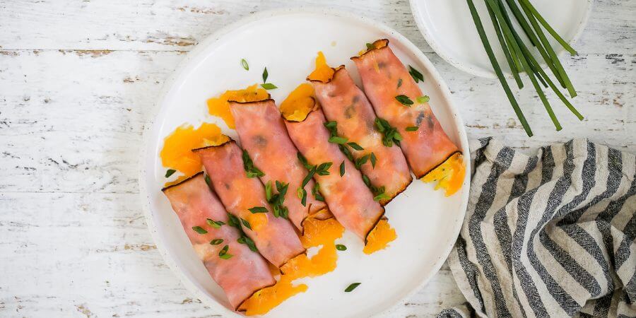 Keto Baked Ham and Cheese Rollups Second