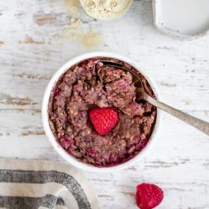 Keto Baked Oatmeal Bowl Featured