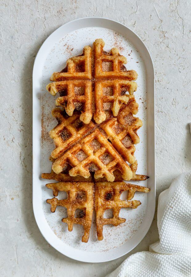 Keto Snickerdoodle Chaffles Long
