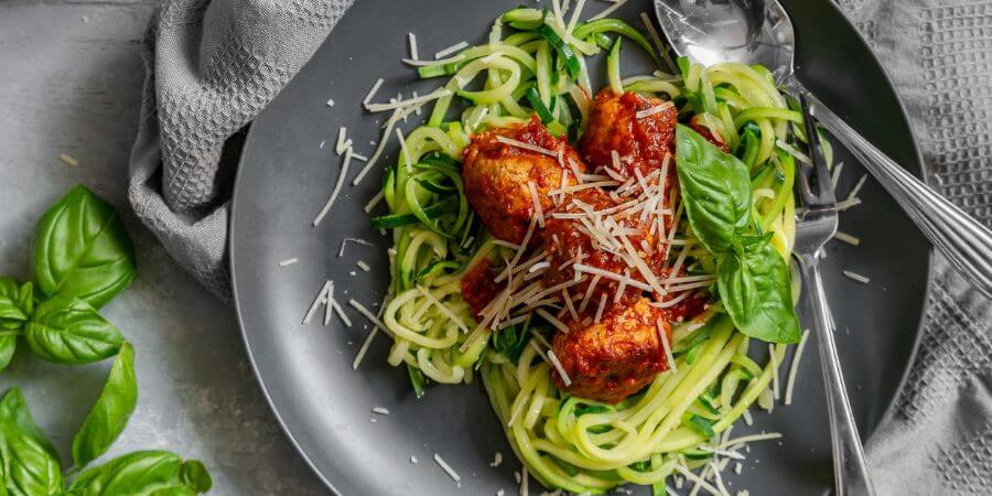 Keto Turkey Meatballs and Zoodles Second