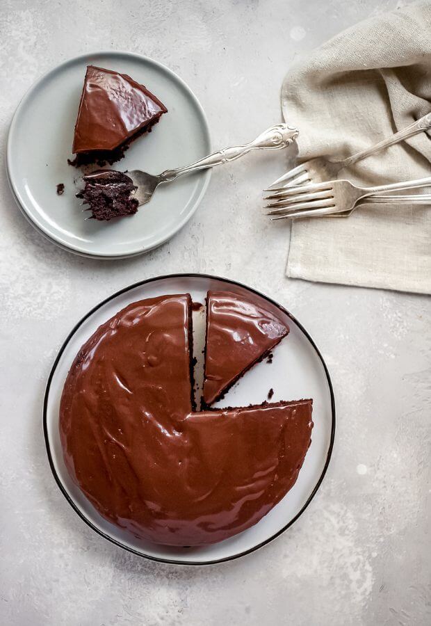 Кето шоколадный торт длинный