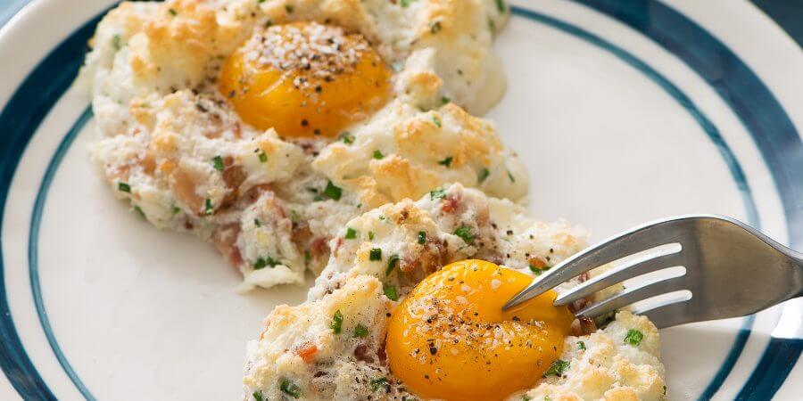 Keto Eggs in Clouds Second
