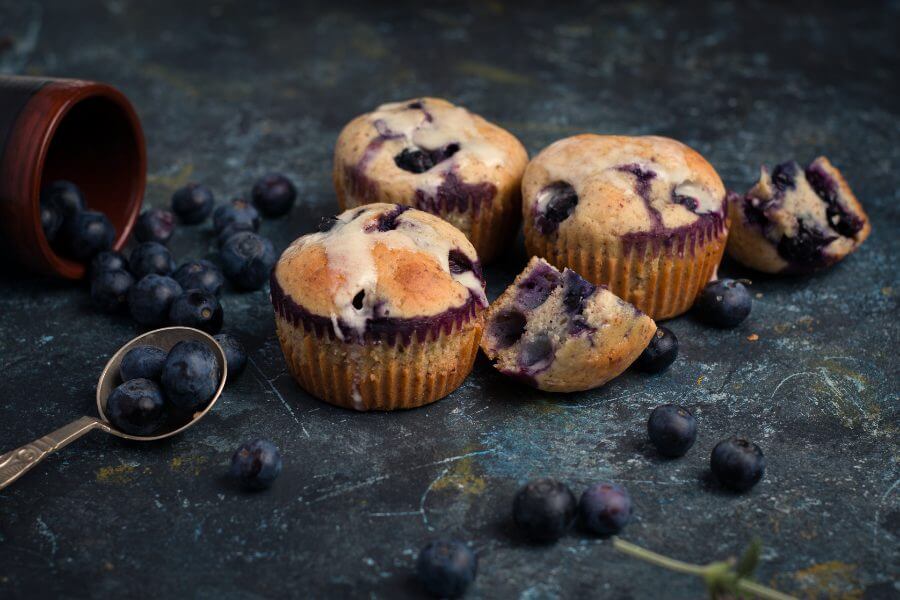 Keto Blueberry Muffins Featured