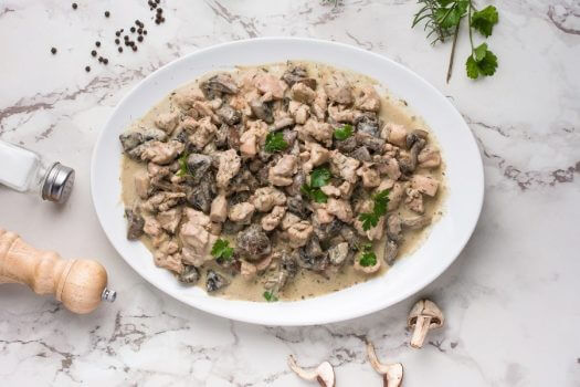 Instant Pot Chicken and Mushrooms Featured