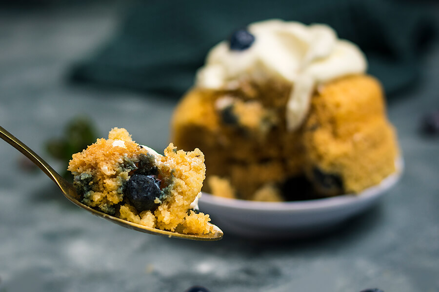 Keto 90-second Blueberry Muffin