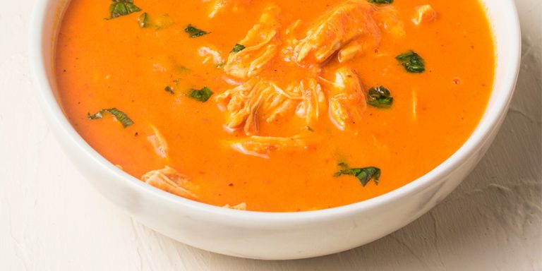 Keto Creamy Chicken Tomato Soup [Instant Pot] - Ruled Me