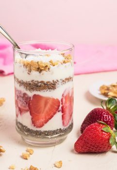 Keto Strawberry Chia Parfait - Ruled Me